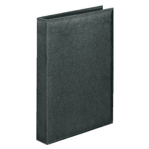 Classeur A4 Veloflex Exquisit 4 Anneaux | Noir Simili Cuir | Capacité 250 Feuilles