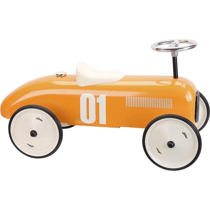 Porteur voiture vintage en metal orange Vilac Ideal pour les enfants de 18 mois a 2 ans Cdiscount Jeux Jouets
