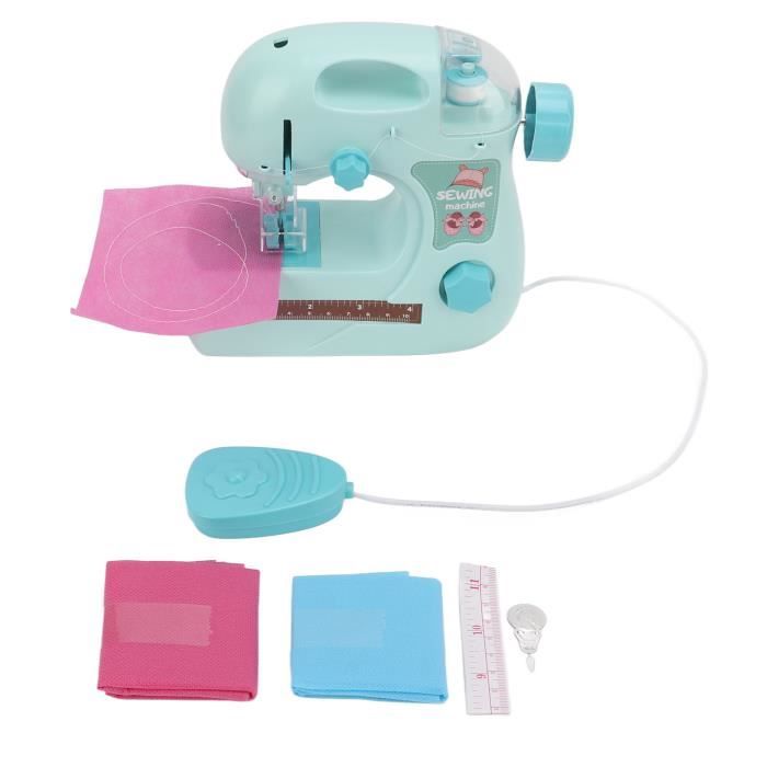 Machine à Coudre pour Enfants Mini Machine à Coudre Kit Jouet Portable Simulation Électrique pour Enfants de Plus de 3 Ans