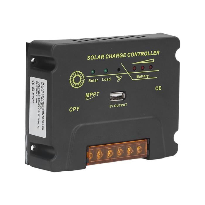 60A)12V 24V Trois éTages MPPT ContrôLeur De Charge RéGulateur De