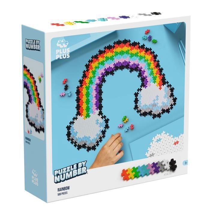 Plus Plus Puzzle Enfant De Chiffres Arc-en-Ciel Jeux pour