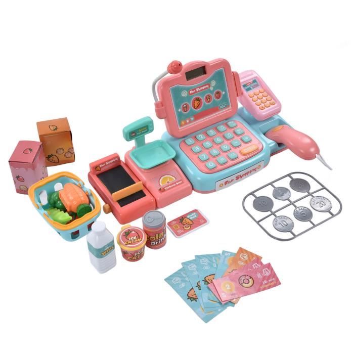 YOSOO Caisse enregistreuse pour enfants Jouet de Caisse Enregistreuse ??lectronique Jouet de 