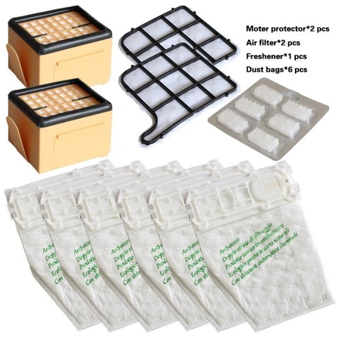10 Sacs D’aspirateur Pour Vorwerk Kobold VK135 VK136SC Etc. - Microfibre, Neufs Sous Emballage