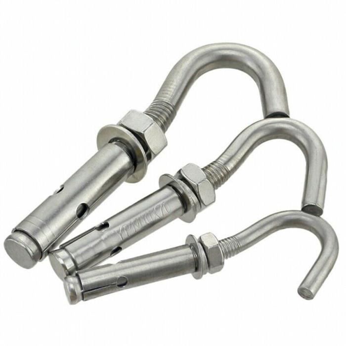 Vis D'Ancrage Escalade Alomejor M8 - Acier Inoxydable 304 - Portance 25KN (2500kg) - Pour Rocher Et Glace