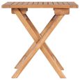 vidaXL Table pliable de jardin 45x45x45 cm Bois de teck solide-1
