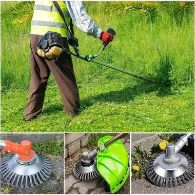 Tête De Brosse Nylon Pour Débroussailleuse 200mm - Alésage 25,4mm - ADEFOL