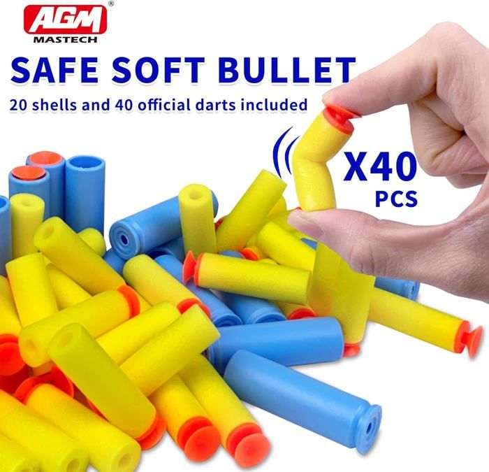 Modèles de Pistolets Jouets Blasters de Fléchettes en Mousse Balles Souples de 34 Pouces Conception à Éjection de Coquille pour Jeu Intérieur et Extérieur 14+ Ans Modèles de Pistolets Jouets Blasters de Fléchettes en Mousse Balles Souples de 34 Pouces Conception à Éjection de Coquille pour Jeu Intérieur et Extérieur 14+ Ans