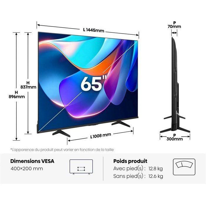 Hisense 65A6S 65-Inch 4K UHD Smart TV HDR10+