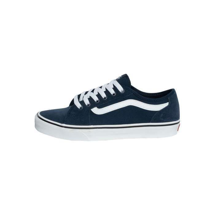 Baskets VANS Filmore Decon Homme Daim Nubuck Marine blanc Marine blanc Cdiscount Chaussures