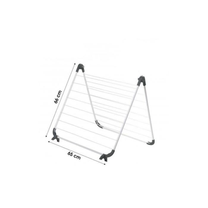 Séchoir à Linge pliable pour baignoires 10 m Etendoir à Linge à Poser 65 x 66 cm Cdiscount Maison