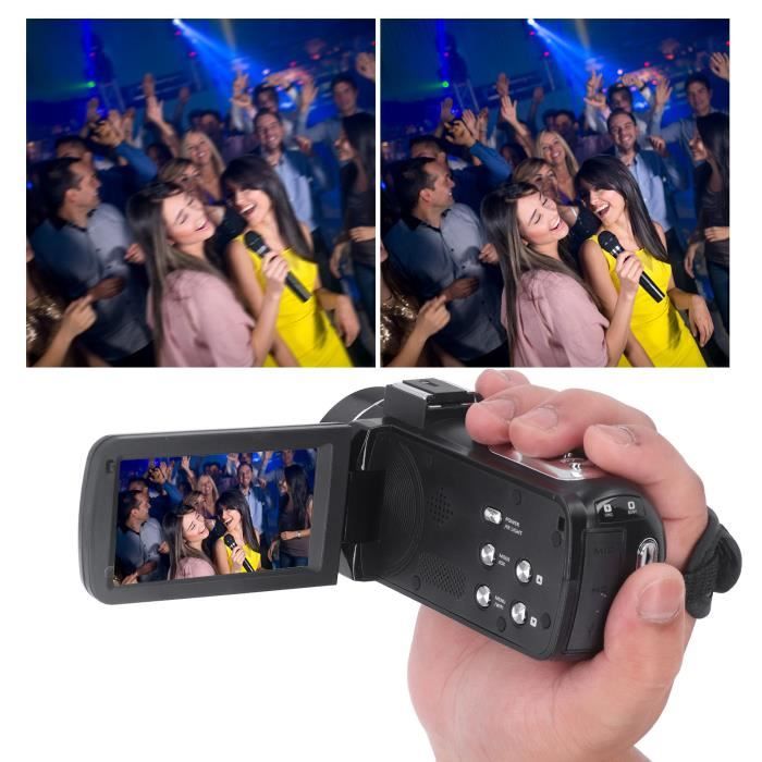 Caméscope vidéo 4K 36 MP Vlogging Caméra pour Appareil Photo numérique   30 FPS 3,0 '' 270 ° avec Zoom numérique 18 x trépied - Cdiscount  Appareil Photo