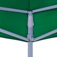 Toile de rechange pour parasol - Toit de tente de réception 3x3 m Vert 270 g/m² - DIOCHE - DIO7734921039452-2