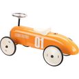 Porteur voiture vintage en métal orange - Vilac - Idéal pour les enfants de 18 mois à 2 ans-2