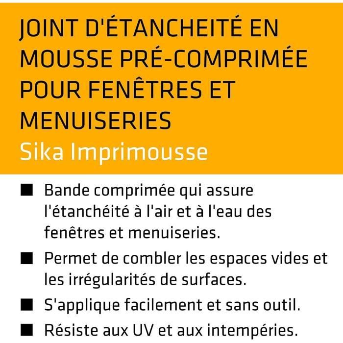 Ruban D'étanchéité Acrylique Soudaband 300 - 10 Mm X 8 M - Joints Fenêtres, Portes, Murs - Couleur Gris