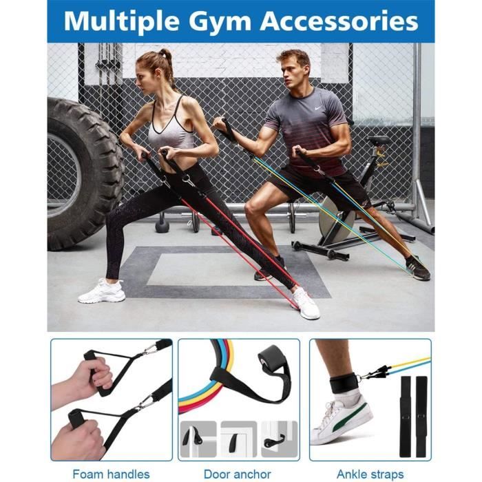 Bande Elastique de Resistance Musculation - Sport à Domicile, Jeu de