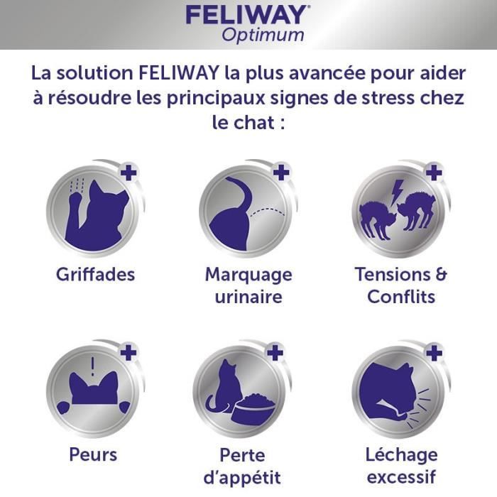 FELIWAY Optimum Recharge Anti-stress chat nouvelle formule 30 jours