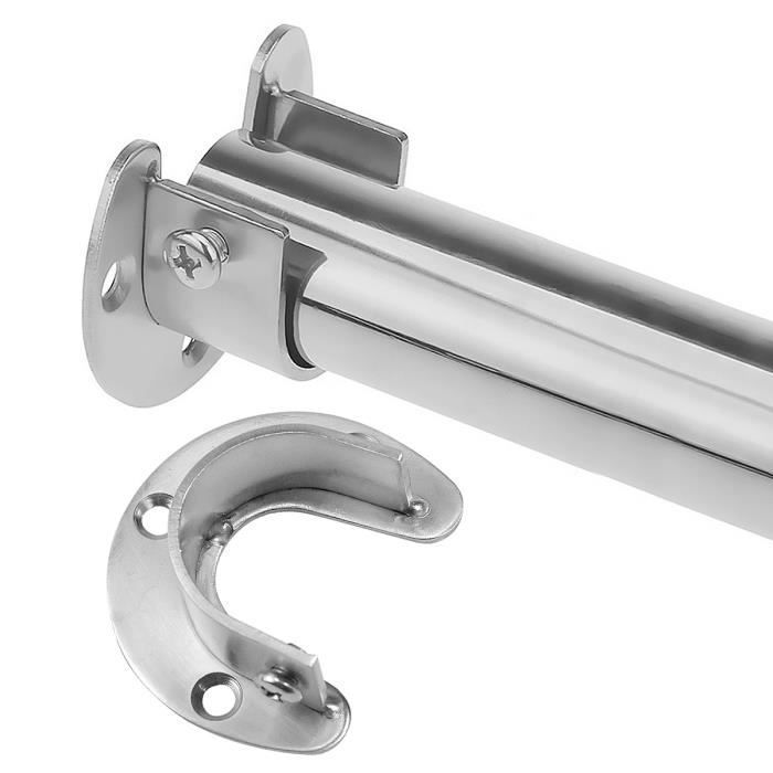 Supports De Tringle à Rideaux En Acier Inox 304 - Lot De 4 - M22 - Pour Placard, Salle De Bain