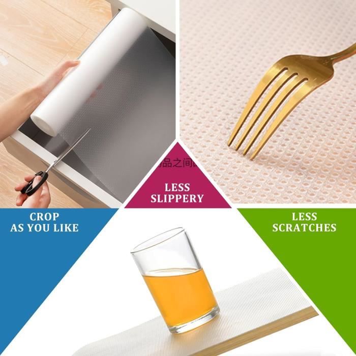 Tapis De Tiroir 50X600Cm Protection Tiroir Cuisine Plastique Eva