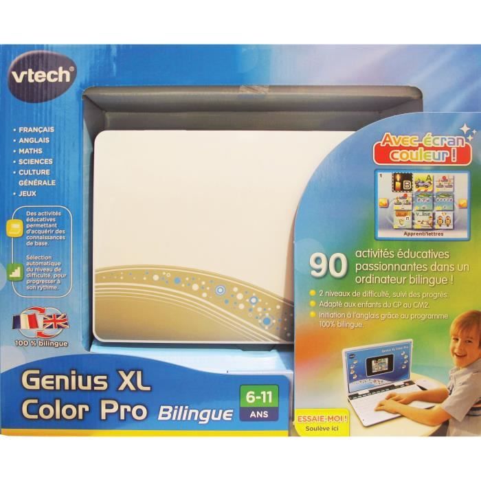 VTECH - Genius XL Color - Pro Bilingue Enfant - Gris - Cdiscount
