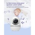 MAGICFOX BabyPhone 3.5" LCD - Rotation 360° - Caméra zoom 1080p - Surveillance de Température - Berceuse - Vision Nocturne-3