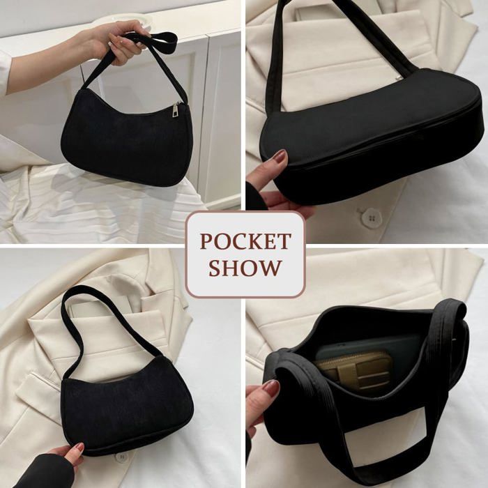 Noir Sac a Main Ado Fille Sacs Bandouliere Femme Sac a Main Vintage Sac Fourre Tout en Velours Cotele Petit Sac a Bandouliere Cdiscount Bagagerie Maroquinerie