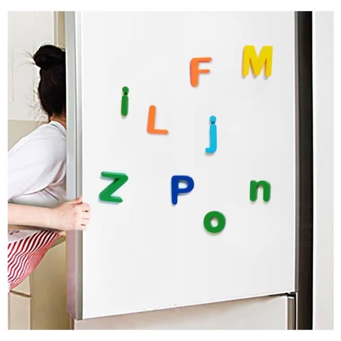 Lettres Magnétiques pour Réfrigérateur Alphabet Enfant Lettres