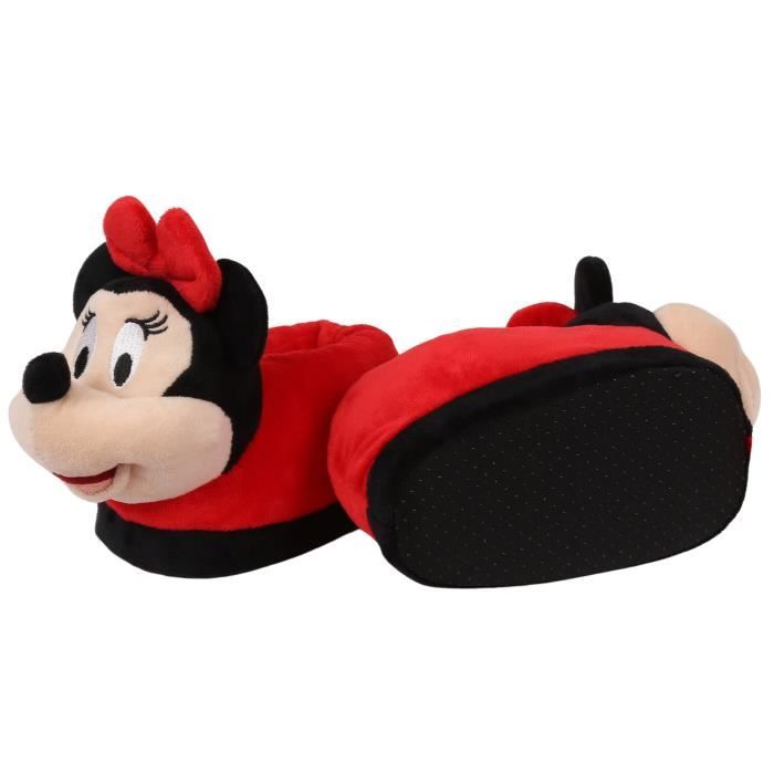 Chaussons DISNEY Minnie Mouse pour filles Doux et chauds en 3D