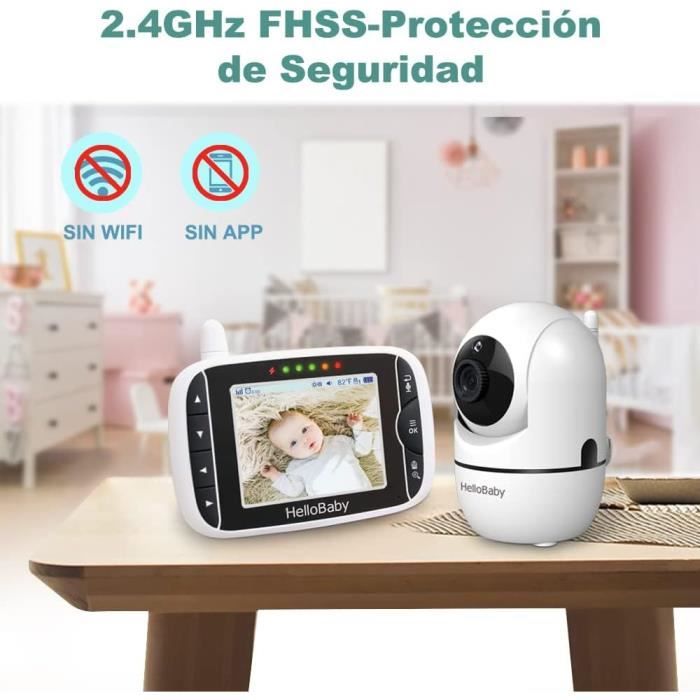 HelloBaby Moniteur Video pour bebe, Babyphone camera avec Pan-Tilt-Zoom a  Distance, ecran LCD 3.2'', Vision Nocturne, VOX, Audio - Cdiscount  Puériculture & Eveil bébé