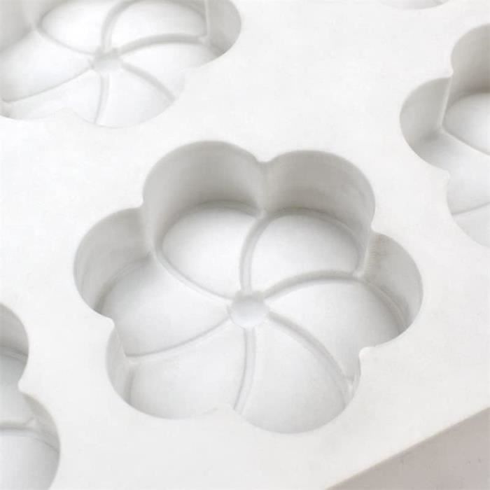 Lot De 2 Moules à Madeleines Silicone MARUKO - 9 Trous - Gris Carbone - Neufs