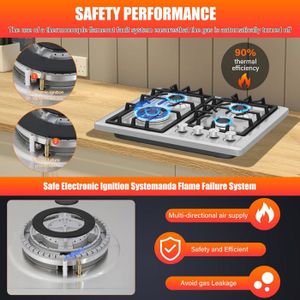 Plaque Chauffante Triple 1800W – 3 Brûleurs électriques Inox Avec 5 Réglages