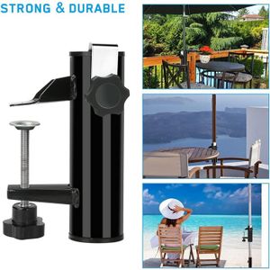 Support de Pince pour Parasol Clip de Support de Parasol pour Terrasse Plage Pêche Parasol