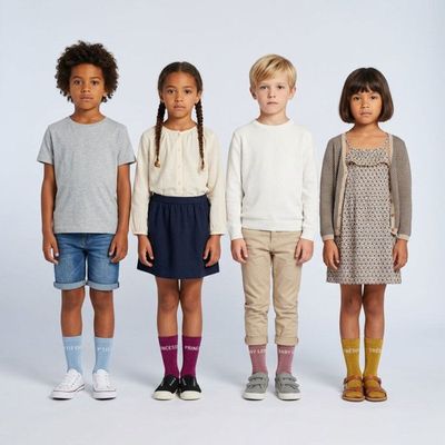 Lot De 10 Paires Chaussettes Enfants Filles & Garçons – Coton Doux Multicolore, Super Confortables Et Colorées !