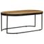 Stone Table Basse Ovale Scandinave Gris Laque L 98 X L 61 Cm