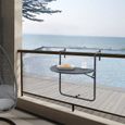 Table de balcon suspendue Cicala rabattable et réglable en hauteur 83,5 x 60 x 64 cm-0