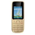 Téléphone mobile Pour Nokia C2-01 - Téléphone 3G 128 Mo couleur or-0