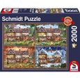 Puzzle 2000 pièces Maison des quatre saisons - Schmidt - Scène de vie - Adulte - 1500-2000 pièces-0