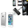 Pour Apple iPhone SE - iphone 5 SE: Coque silicone gel UltraSlim  - TRANSPARENT + 1 Film Verre Trempé-0