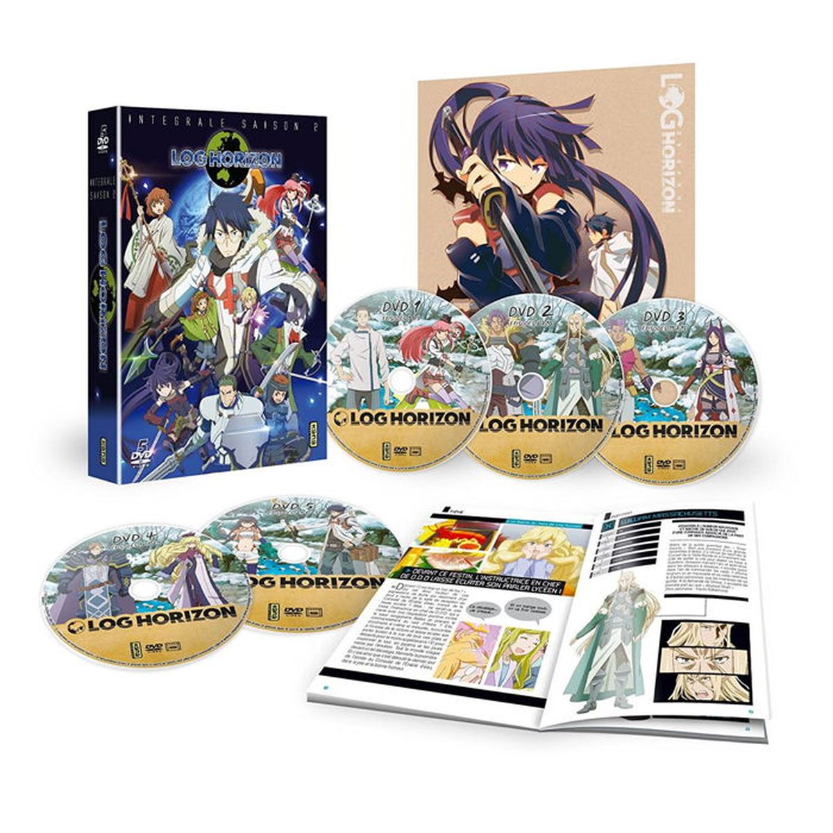 Log Horizon Saison 2 Coffret 5 DVD + 1 Livret Cdiscount DVD