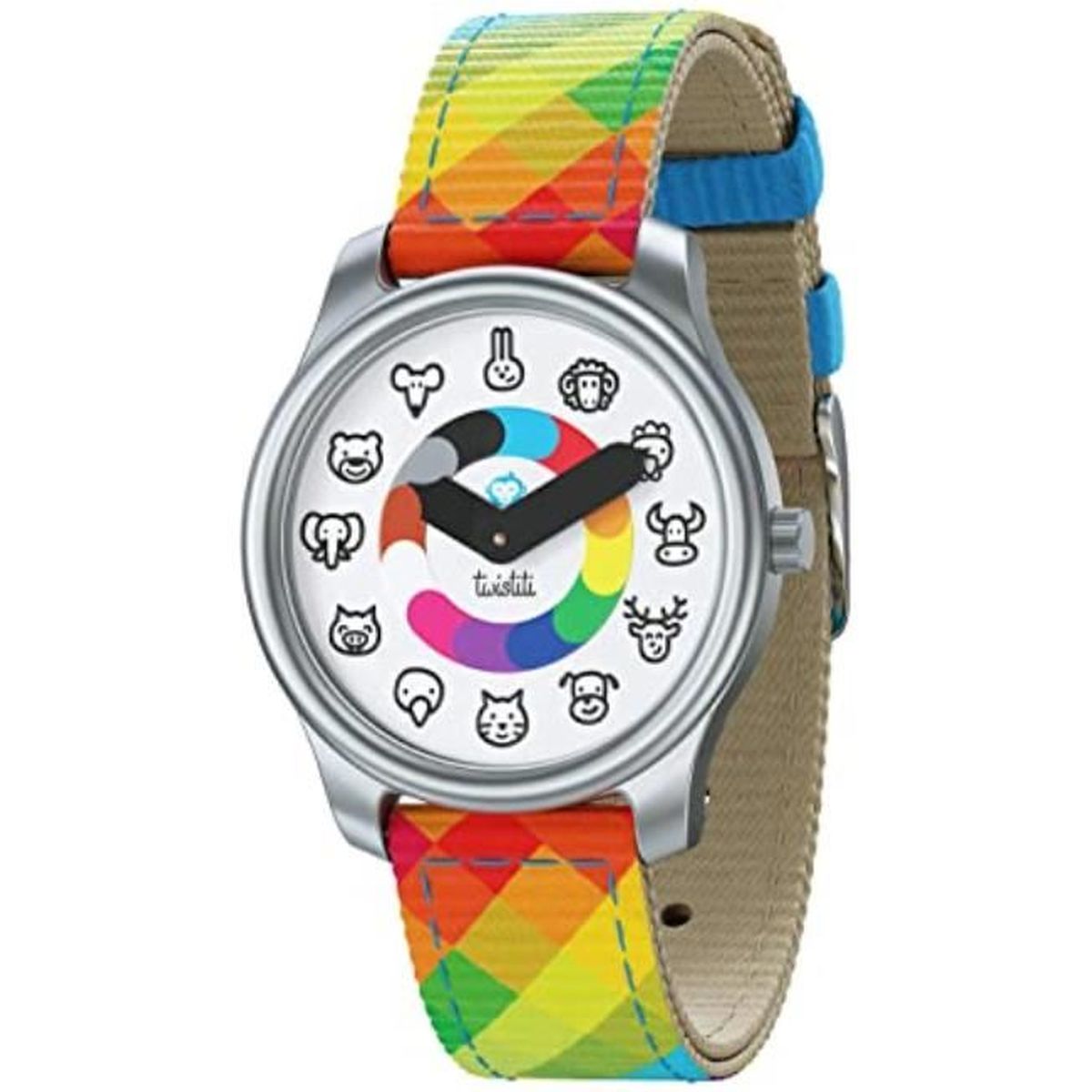 Twistiti Première Montre Pédagogique Enfant, Cadran Symboles Animaux,  Apprentissage du Temps dès 3 Ans, Etanche 50M, Photoluminescen , -  Achat/vente montre Rouge - Cdiscount
