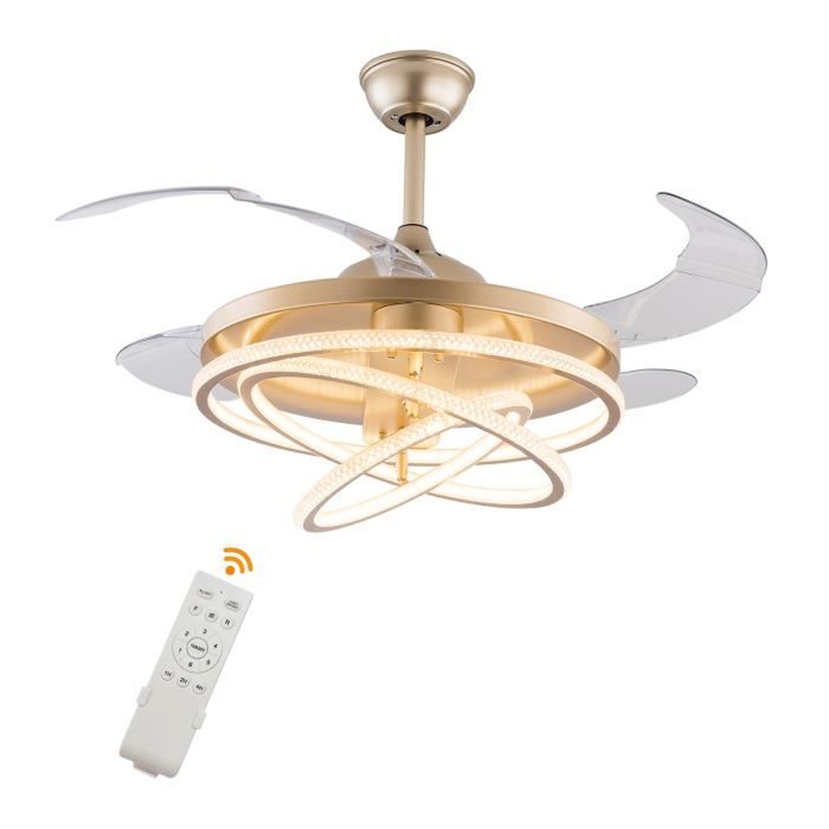 Westinghouse Ventilateur de plafond Princess Euro Étain 105 cm avec