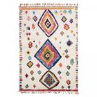 UN AMOUR DE TAPIS Tapis berbère 160x230 tissé motif ethnic LYN5 OURIKA F ivoire