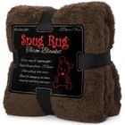 SNUG-RUG Snug Rug Sherpa Couverture - Plaid de luxe - 127 x 178 cm - 270 g/m²- Chocolat
