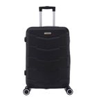 SUPERFLY - Valise Cabine 55x34x23cm - Rigide, Légère 2,5 Kg - 39 litres - 4 Doubles Roues Silencieuses - Wall - Noir