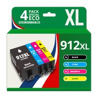 Pack 4 cartouches compatibles avec HP 912 XL