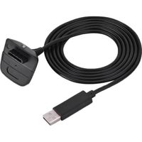 ROM Pour Microsoft pour manette sans fil Xbox 360 Chargeur USB Câble de charge rapide (noir)