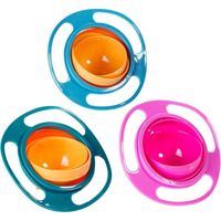 Bol gyroscopique à 360 degrés, bol magique anti-renversement pour tout-petits, bol gyroscopique magique anti-déversement pour bébés