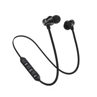 Uto Écouteurs Bluetooth, Ecouteur Bluetooth V4.2 Magnétique Intra-auriculaire Casque Bluetooth Sport Oreillette sans Fil - Noir