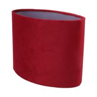 HURRISE abat-jour en tissu Abat-jour ovale en tissu E27 E14, couvercle de lampe moderne à usage universel pour luminaire Vin rouge