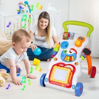 PIMPIMSKY Trotteur bébé musique 3 en 1 - Jouet de chariot à musique trotteur pour bébé a partir de 9 mois
