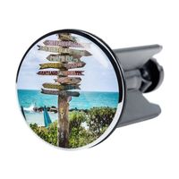 Bonde de lavabo - SANILO - Key West - Diamètre 40mm - Réglable en hauteur - Tête en laiton chromé inoxydable